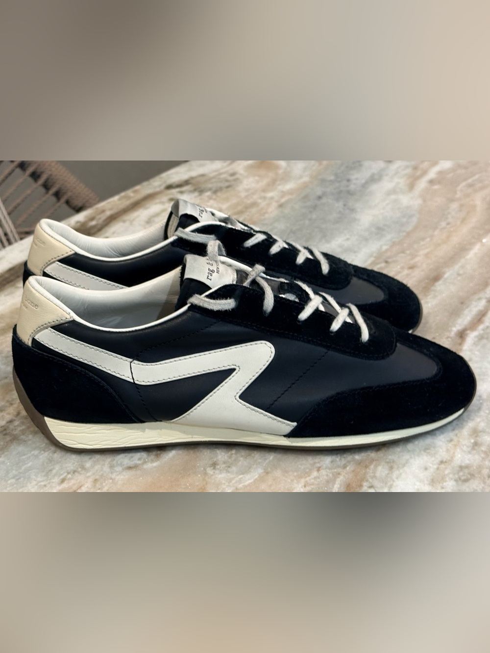 Women’s RAG & BONE Retro Runner Slim black sneakers- Size 39 - Picture 4 of 10